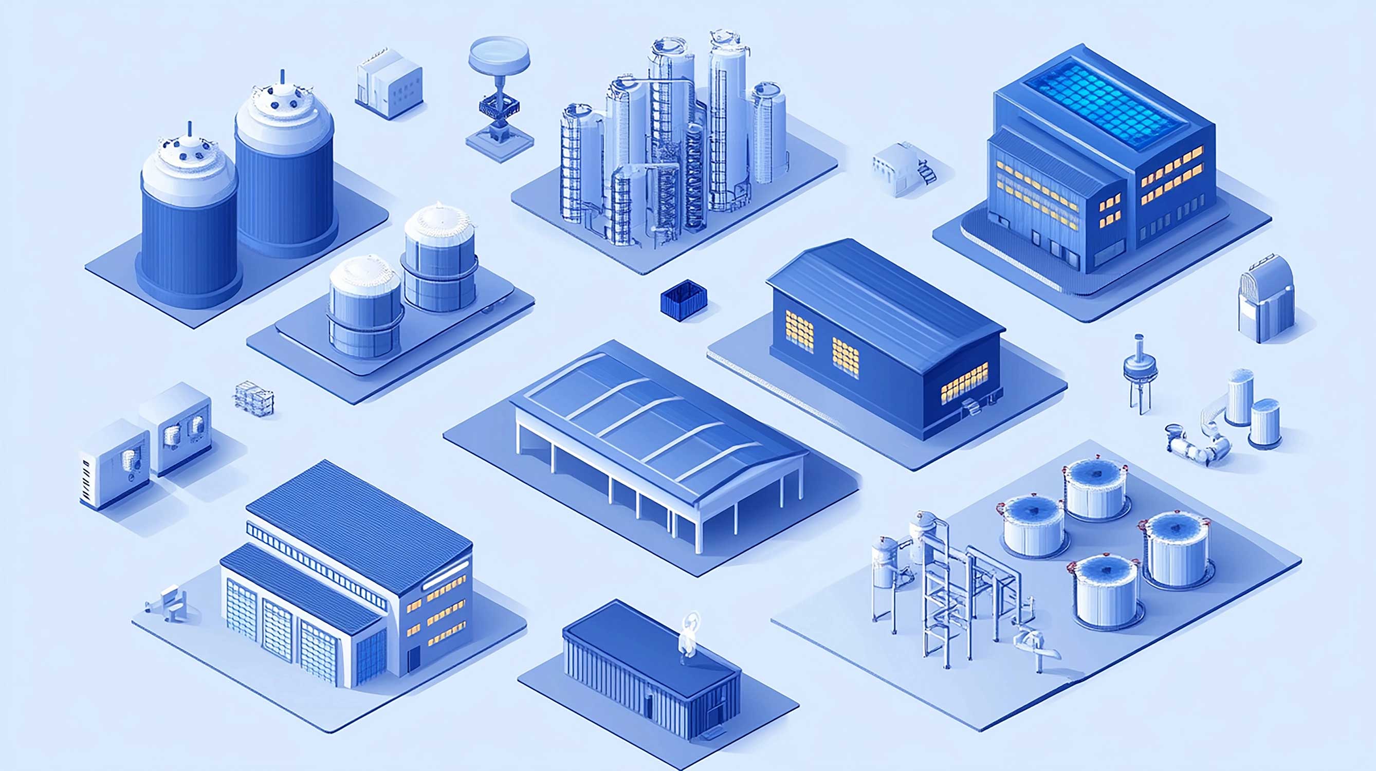 Icons representing homeowners, commercial buildings, HOAs, contractors